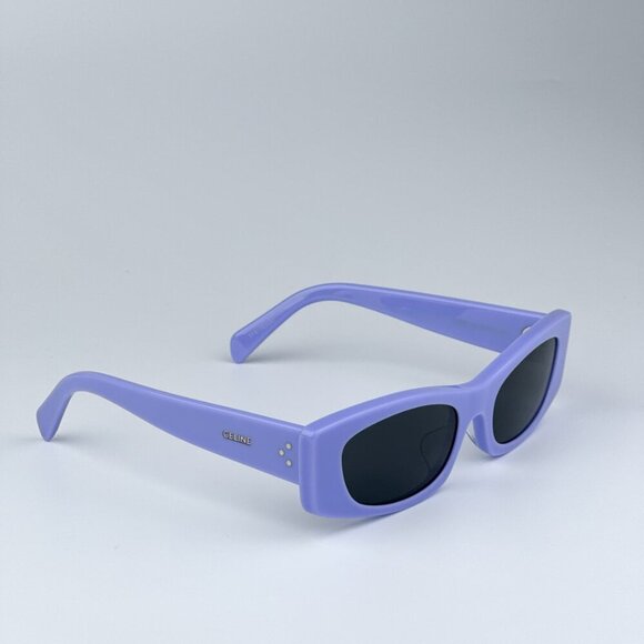 Celine CL40245U 78A BRAND NEW Sunglasses Solid Lilac Smoke Geometric Women - Picture 6 of 11